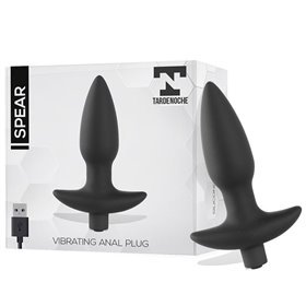 Plugue anal lança com vibração de silicone USB