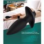 Plugue anal lança com vibração de silicone USB