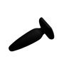 Plugue Anal 13,4 x 3,7 cm Silicone Preto
