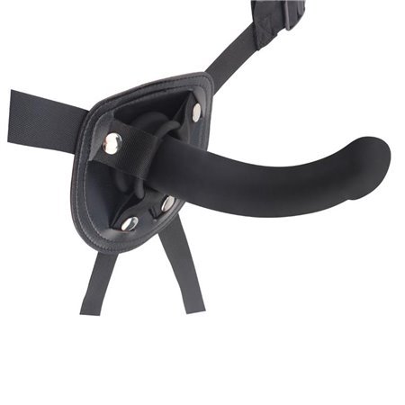 Arnês de vibrador curvado para iniciantes em silicone