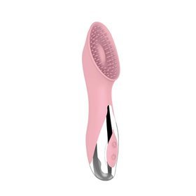Estimulador de clitóris de silicone rosa Aphrovibe