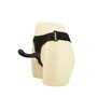 Arnês com Vibrador de Silicone Preto