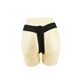 Arnês com Vibrador de Silicone Preto