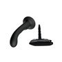 Arnês com Vibrador de Silicone Preto