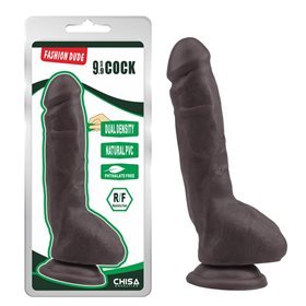 Fashion Dude Vibrador Dupla Densidade 23 cm x 4,3 cm Marrom