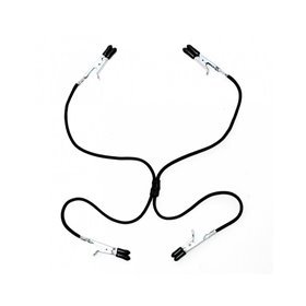 Grampos para Mamilos e Vagina Elástico Preto