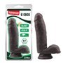 Vibrador de dupla densidade Fashion Dude 17 x 3,6 cm marrom