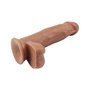 Vibrador de dupla densidade Fashion Dude 17,8 x 4 cm castanho