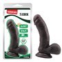 Vibrador de dupla densidade Fashion Dude 17,5 x 4 cm marrom