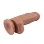 Vibrador de dupla densidade Fashion Dude 17,5 x 4,9 cm castanho