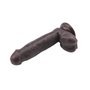Vibrador de dupla densidade Fashion Dude 17,8 x 4 cm marrom