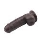 Vibrador de dupla densidade Fashion Dude 17,5 x 4,9 cm marrom