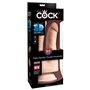 Vibrador 3D Dupla Penetração Tripla Densidade Plus 9.5 Natural