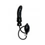 Vibrador inflável de látex preto