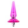 Plug Anal com Vibração Nicoles 2,5 x 3,2 cm Rosa