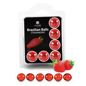 Conjunto de Bolas Brasileiras 6 Morango