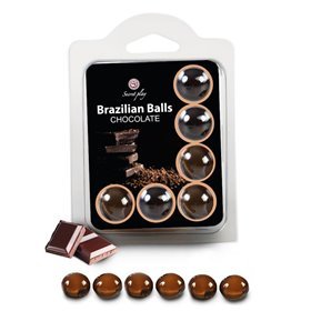 Conjunto de Bolas Brasileiras 6 Chocolate
