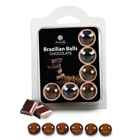 Conjunto de Bolas Brasileiras 6 Chocolate