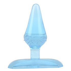 Pistola Plug Anal Gotas Azul 6,6 x 2,4cm