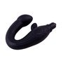 Massageador de próstata de silicone preto