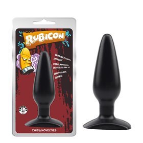 Plugue anal Rubicon 13,5 x 4,5 cm preto
