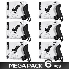 Pacote de 6 estimuladores de dedo de silicone USB Fivib