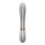 Vibrador de efeito térmico Hot Lover com APP Silver e Champagne