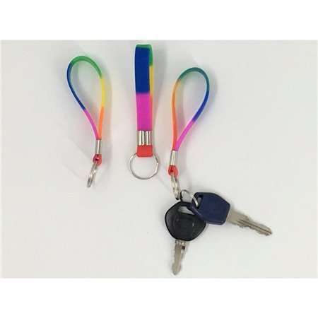 Chaveiro de silicone com bandeira LGBT+