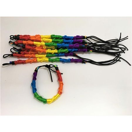 Pulseira/Trança com Bandeira LGBT+