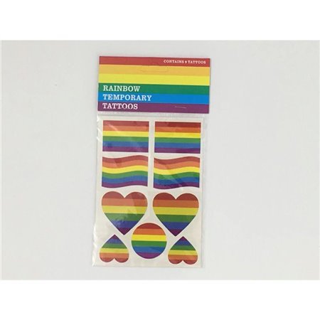 Folha de tatuagem temporária de bandeira LGBT+