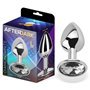 Plug Anal com Cor Jewel Branco Diamante Tamanho L Alumínio