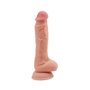 Vibrador pubescente de silicone líquido realista de dupla densidade 20,5 cm