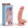 Pornógrafo Vibrador Silicone Líquido Realista Dupla Densidade 17,6 cm