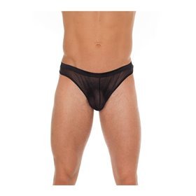 Tanga de malha preta tamanho único