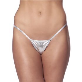 Micro Tanga Prata Tamanho Único
