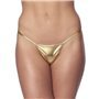 Micro Tanga Dourada Tamanho Único