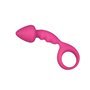 Plugue anal de silicone rosa Budy 13 cm
