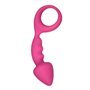 Plugue anal de silicone rosa Budy 13 cm