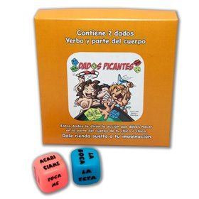 Jogo 2 Ação de dados fluorescentes e parte do corpo
