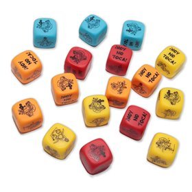 Dados de Postura Coloridos 1 Unidade