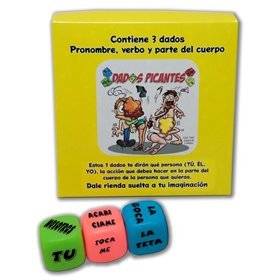 Conjunto de 3 dados fluorescentes