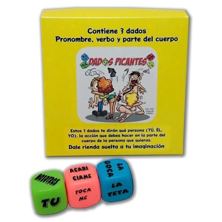 Conjunto de 3 dados fluorescentes