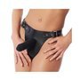 Arnês ajustável com vibrador de silicone de 17 cm