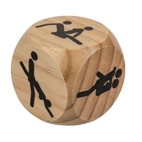 Dados de madeira Kamasutra 6x6 cm