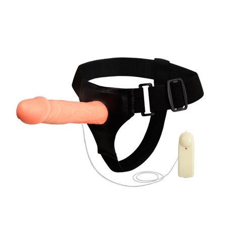 Arnês para vibrador oco Jessica 18 cm