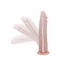 Vibrador com Ventosa Cor Natural 23,5 cm