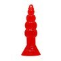 Baile Plug Anal Formato Bulboso Cor Laranja