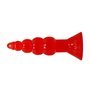 Baile Plug Anal Formato Bulboso Cor Laranja
