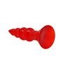 Baile Plug Anal Formato Bulboso Cor Laranja