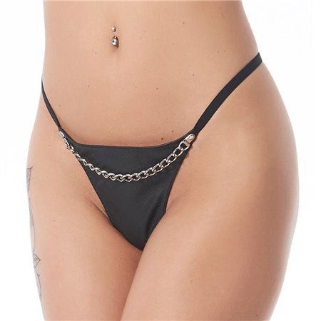 Tanga Rimba Bondage Play com corrente preta